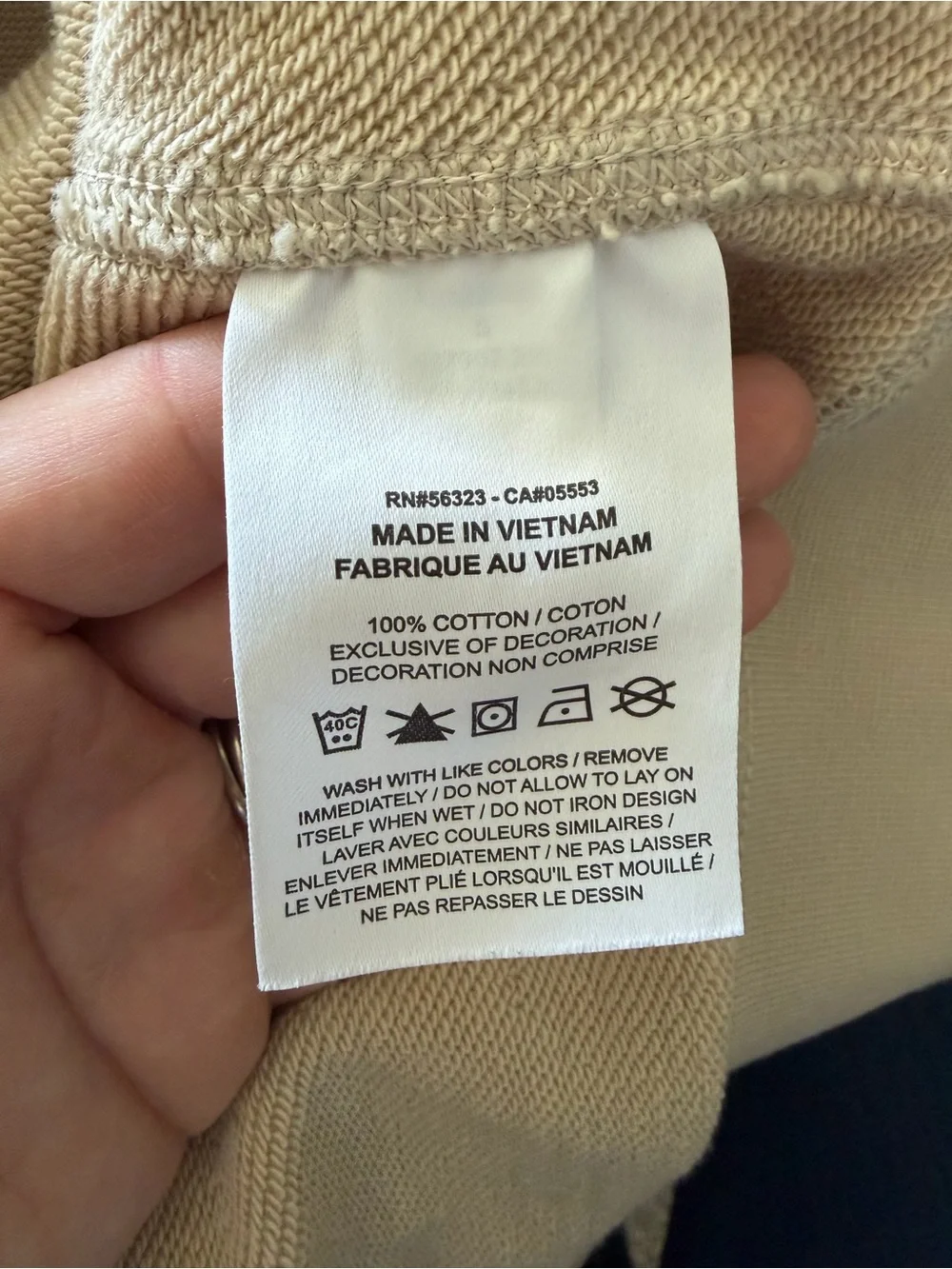 Nike Crewneck Sweatshirt in Beige